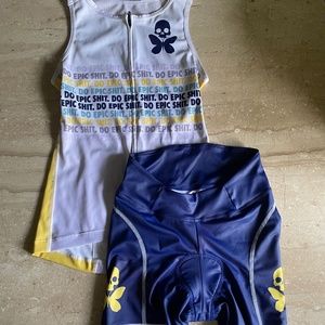 Betty Designs Women's EPIC Triathlon Cycling Bike Kit SM/XS